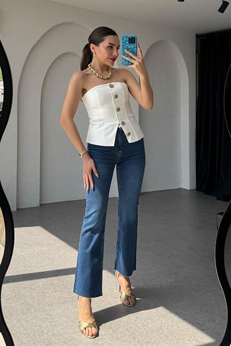 Keisy Dark Orjinal Flare Jean