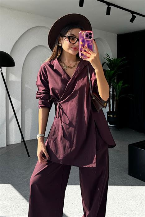 Kennedy Marka Model Mürdüm Bağlamalı Takım