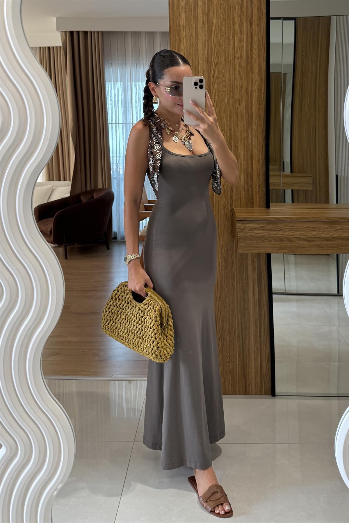 Kenway Vizon Streç İpli Elbise