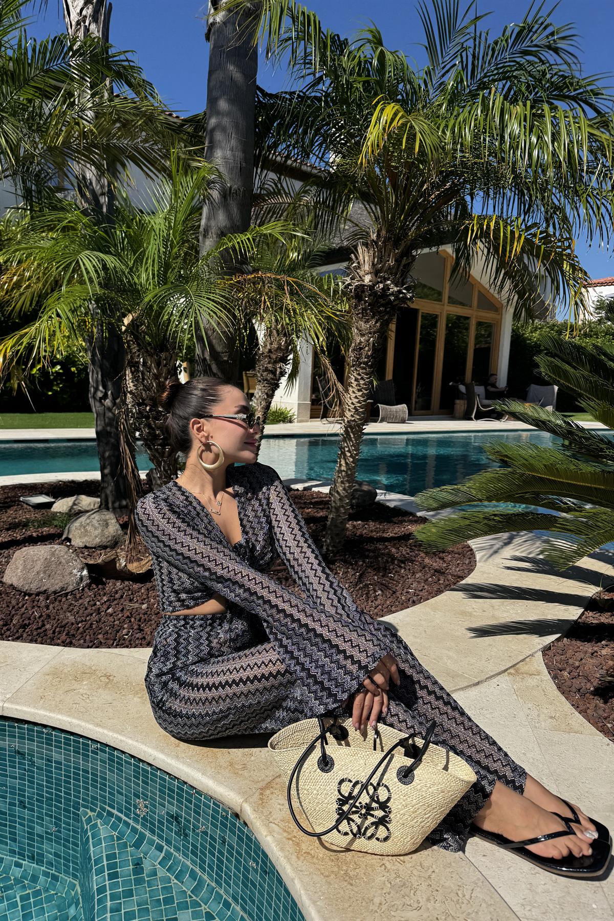 Kieran Zikzak Desenli Örme Takım