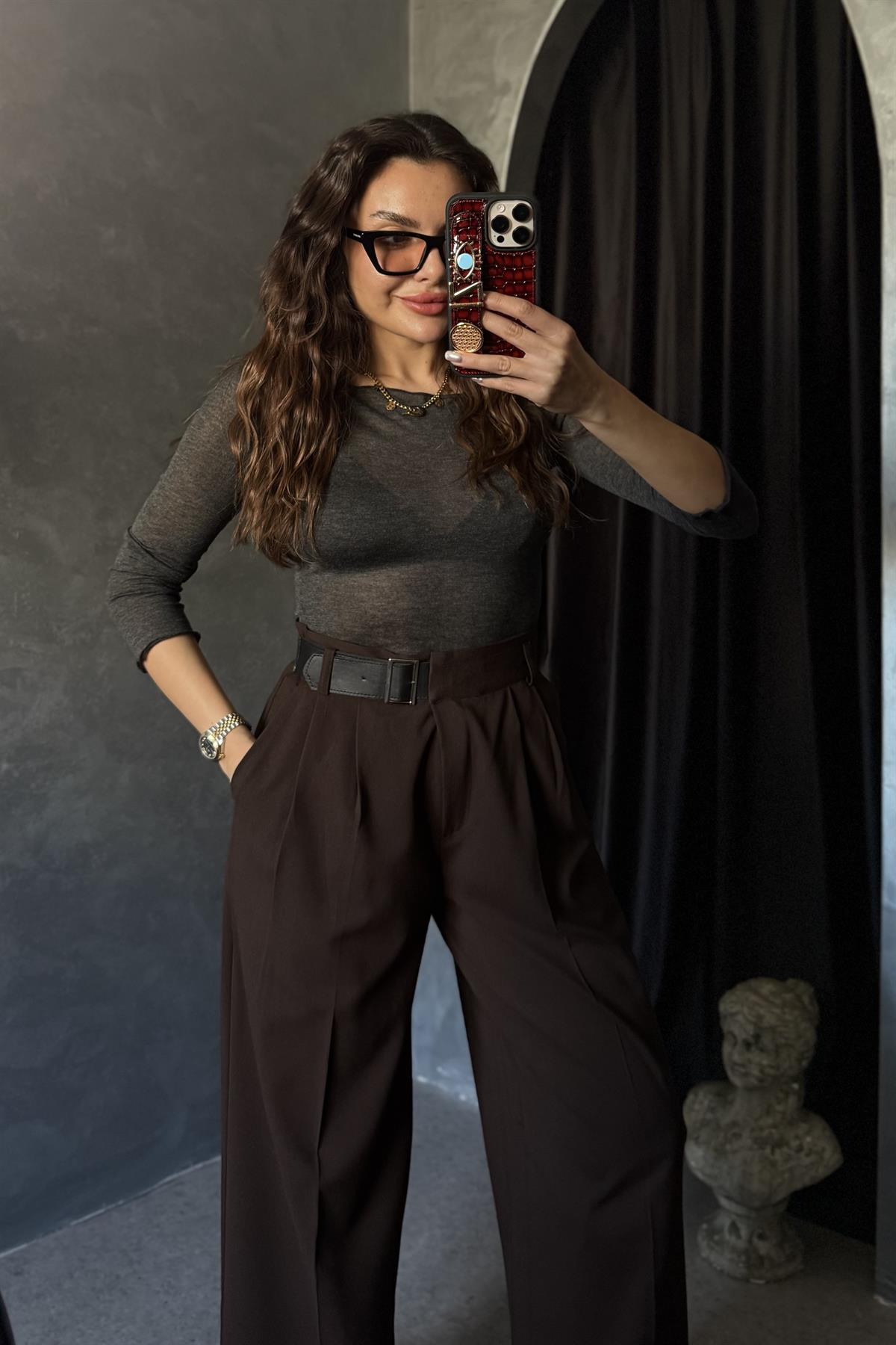 Kiev Füme Transparan Basic Bluz