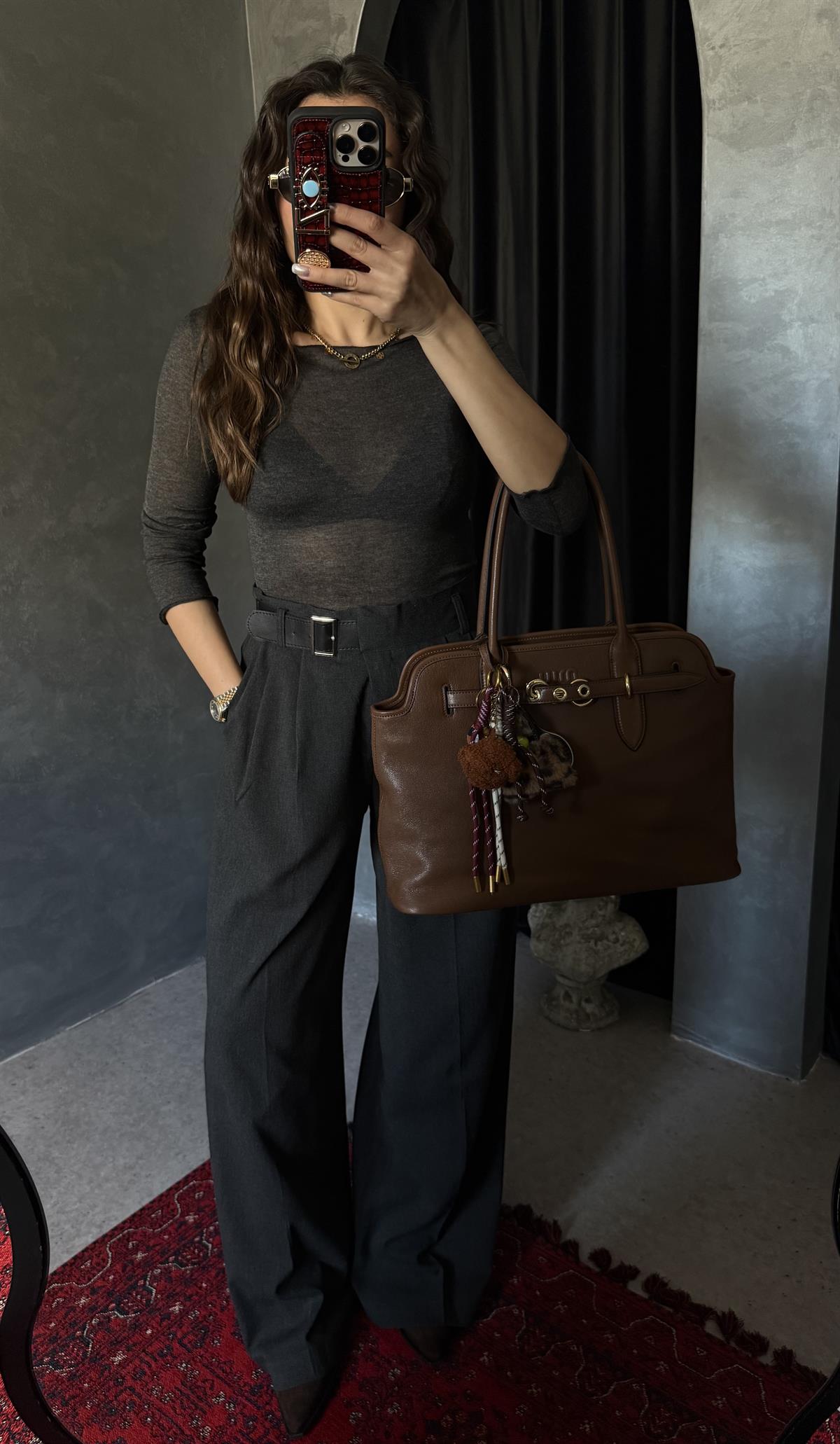 Kiev Füme Transparan Basic Bluz