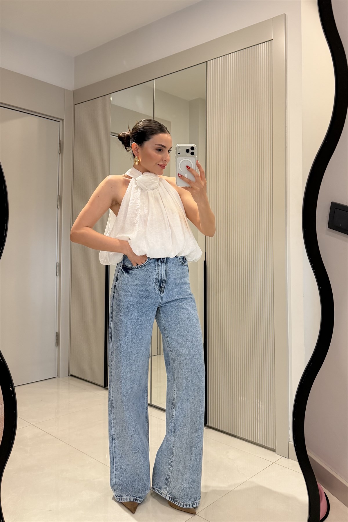 Kindy Lightblue Wide Leg Jean