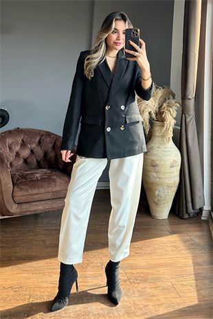 Koyu füme blazer ceket