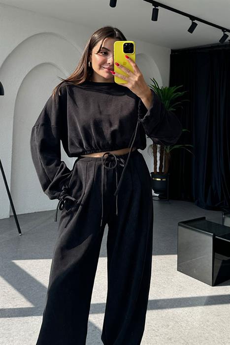 Kylea Yıkama Siyah Takım