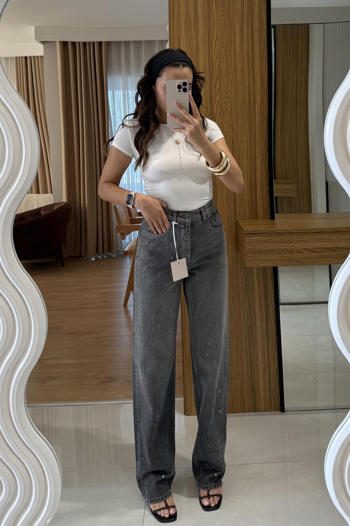 La Row Simli Marka Füme Jean