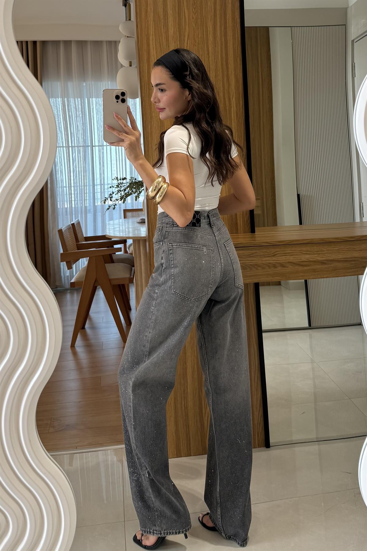 La Row Simli Marka Füme Jean