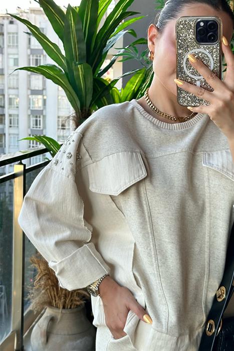 Label Gabardin Kumaş Eşofman Takım
