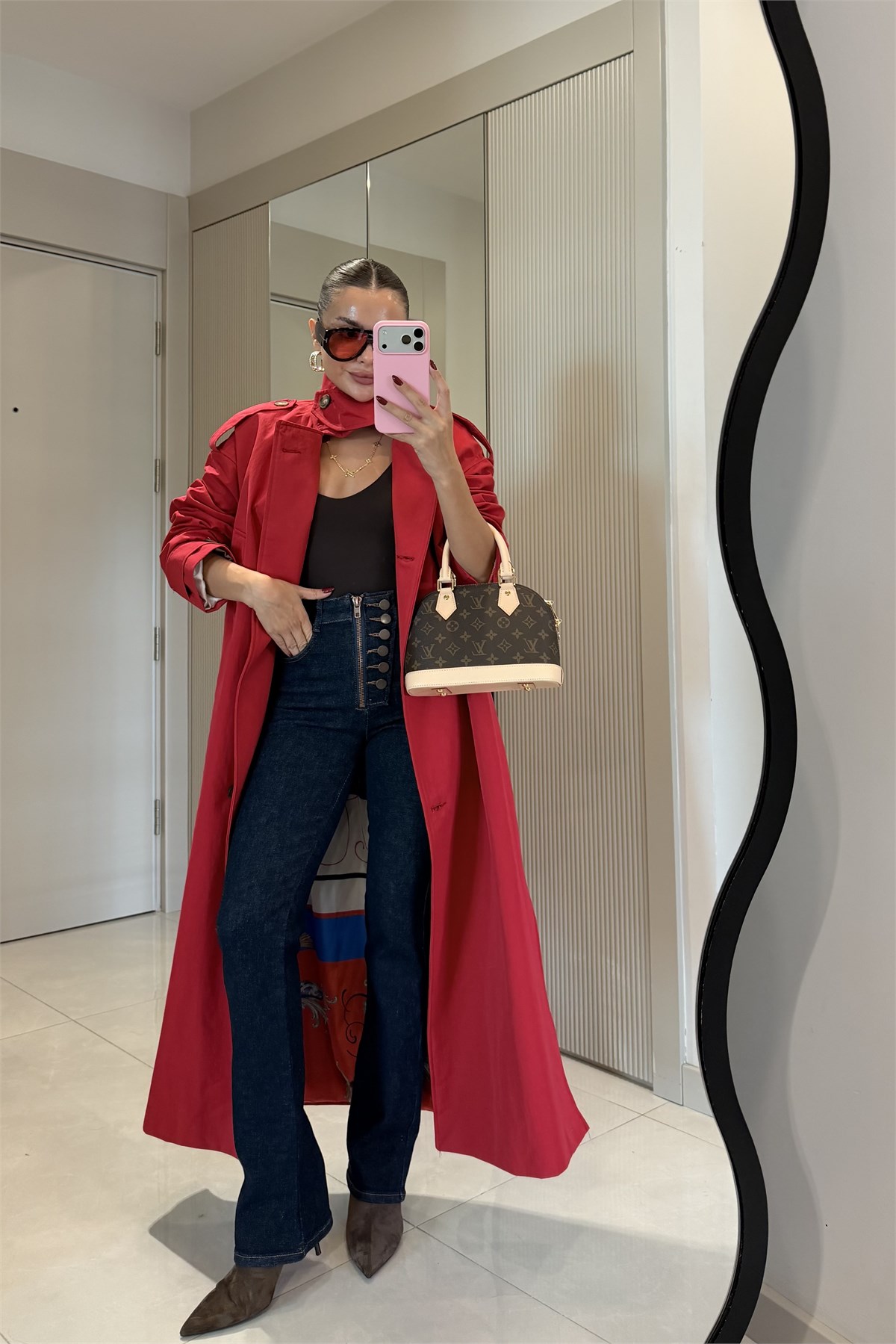 Lacorino Darkblue Düğme Detaylı Jean