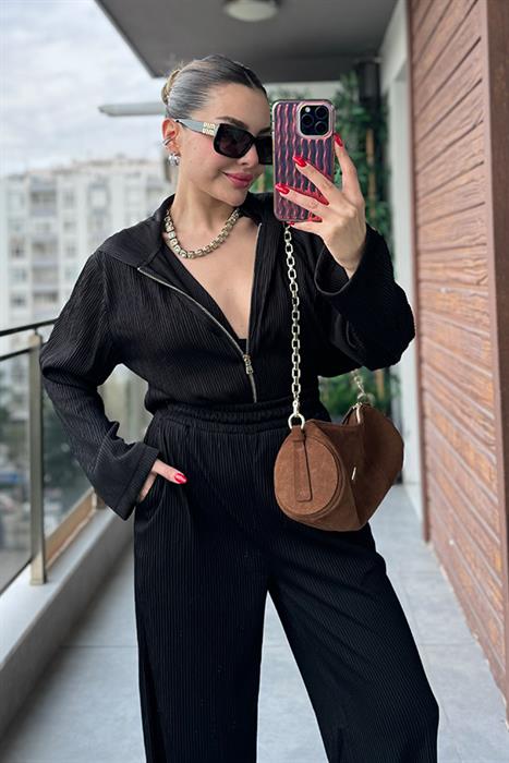 Laeti Büstiyerli Kırinkıl Üçlü Takım - Siyah