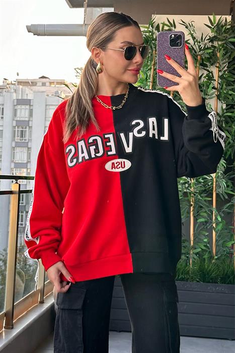 Las Vegas Baskılı Tasarım Sweat