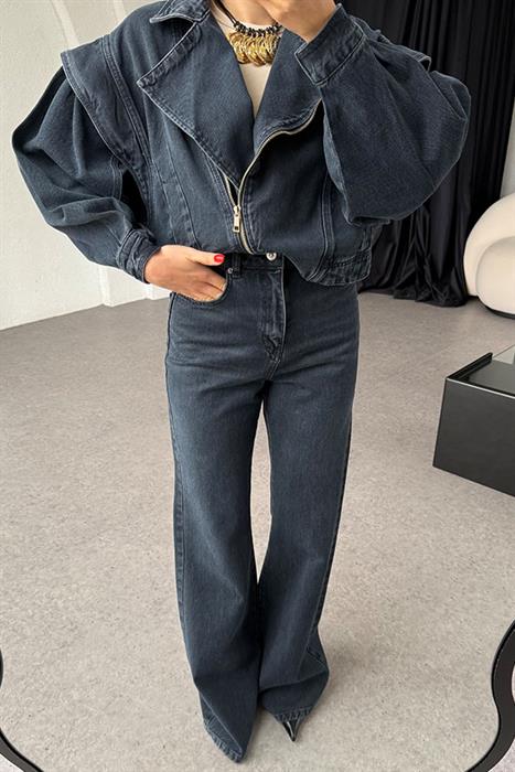 Lawren Denim Palazzo Jean 