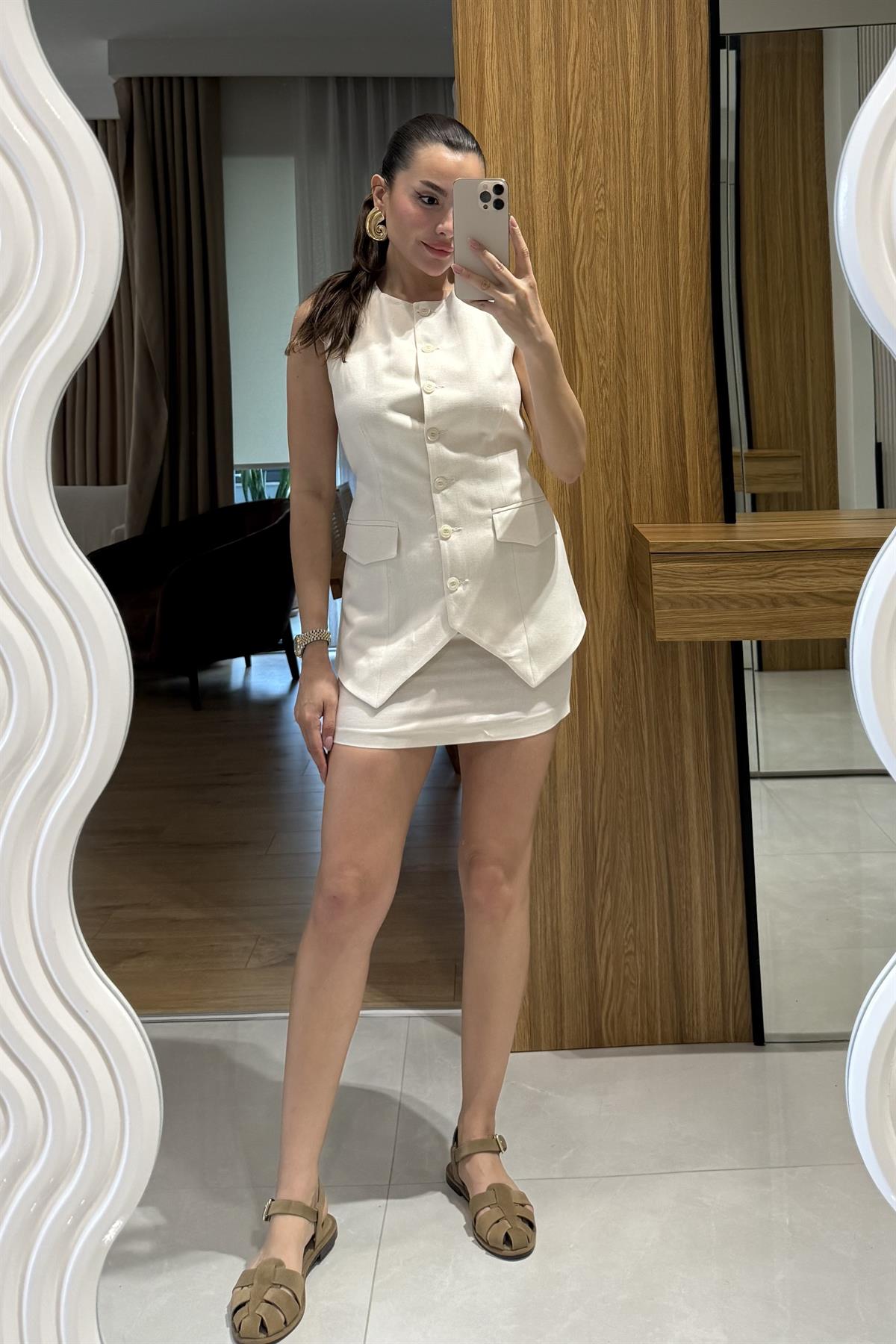 Layana Krem Premium Etek
