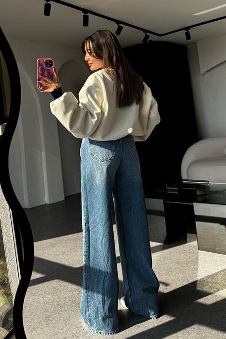 Lecouna Midblue Palazzo Jean