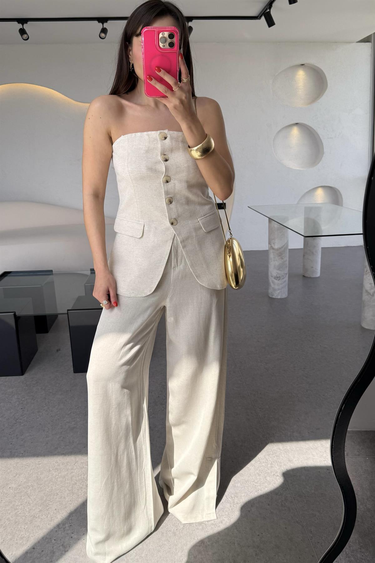 Legolas Keten Geniş Paça Pantolon