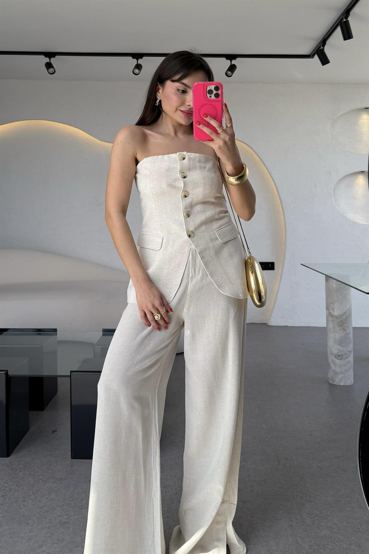 Legolas Keten Geniş Paça Pantolon