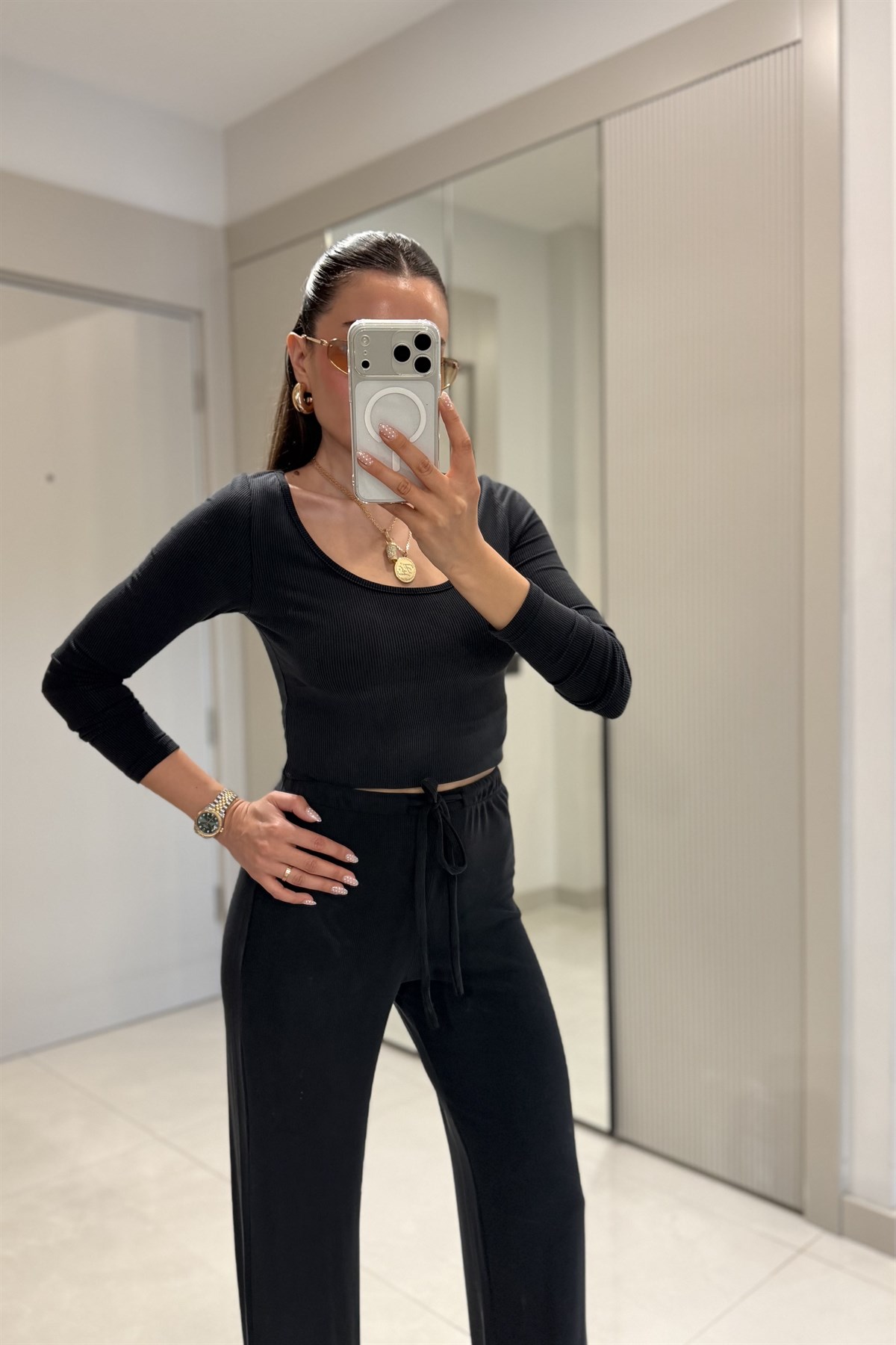 Liber Siyah Premium Kaşkorse Takım