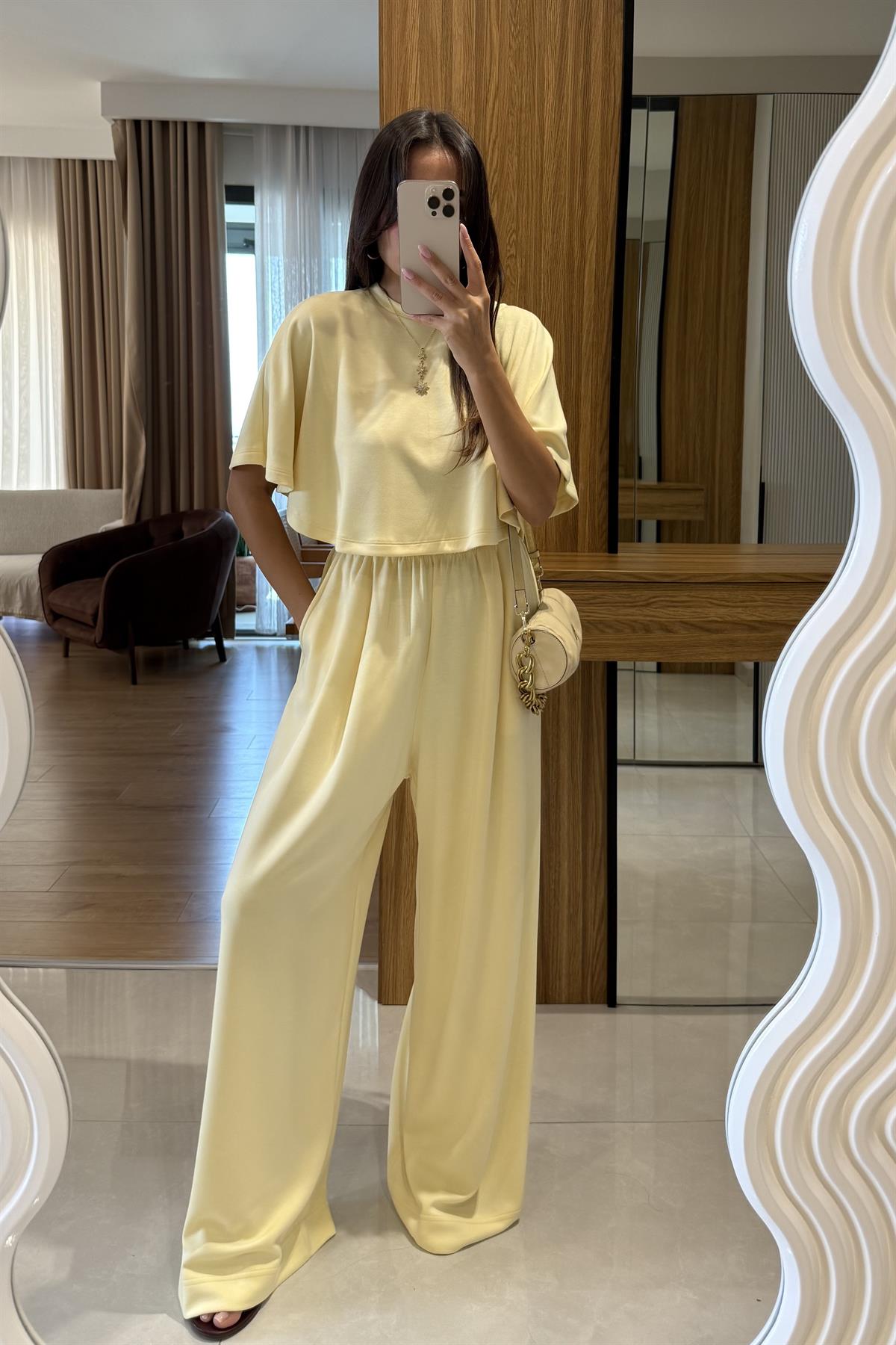 Linnea Sarı Panço Modal Takım