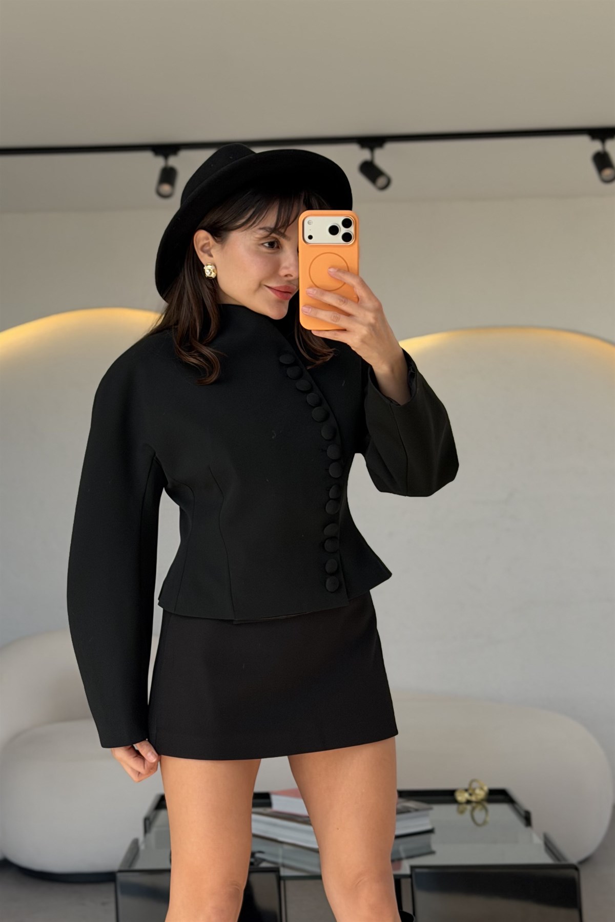 Livelia Siyah Premium Modern Kesim Blazer