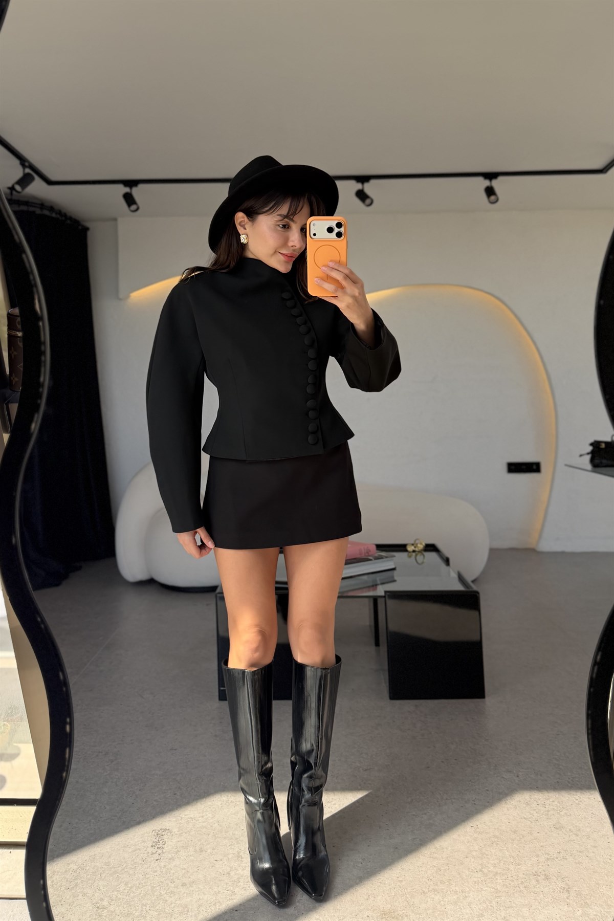 Livelia Siyah Premium Modern Kesim Blazer