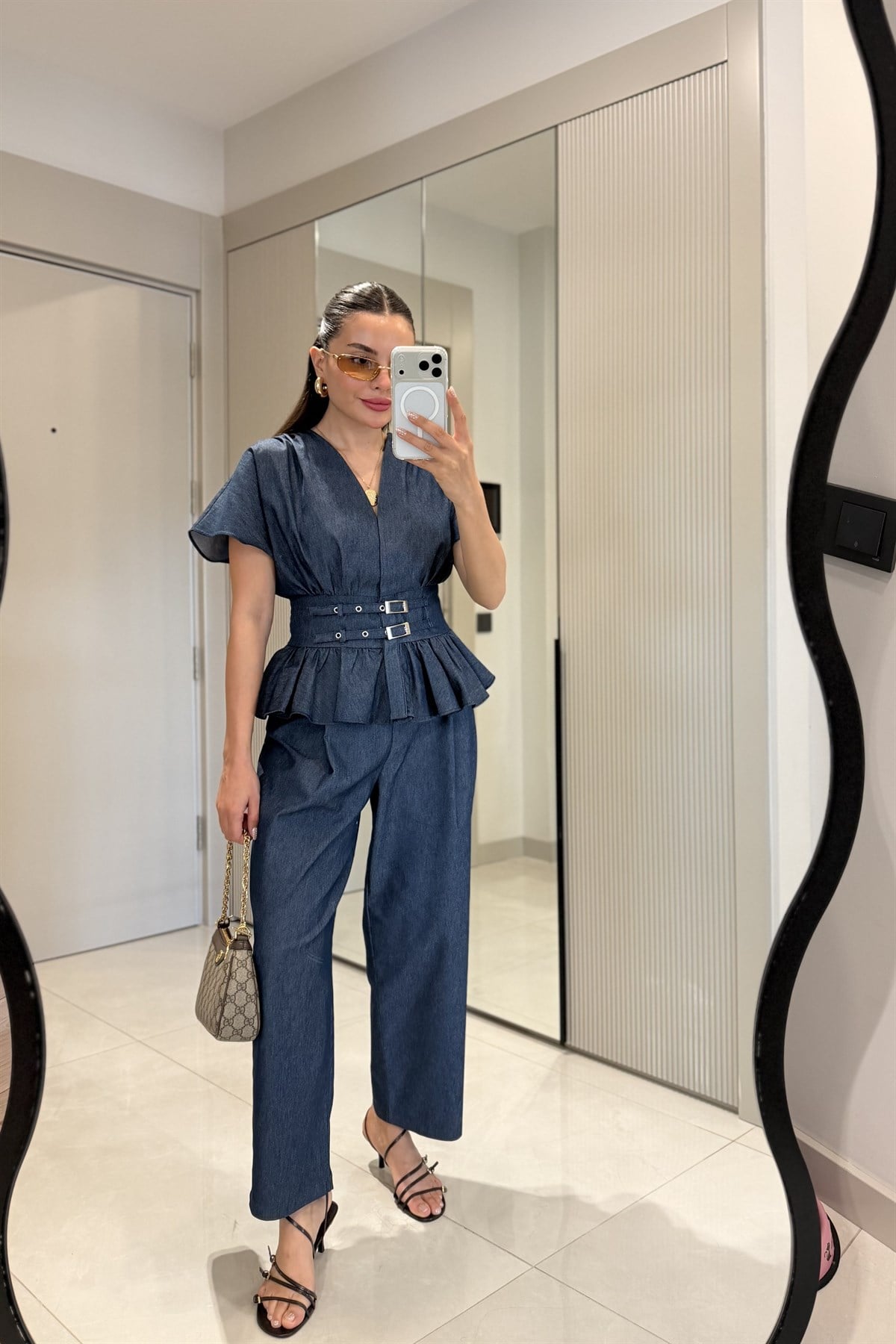 London Boru Paça Denim Pantolon 