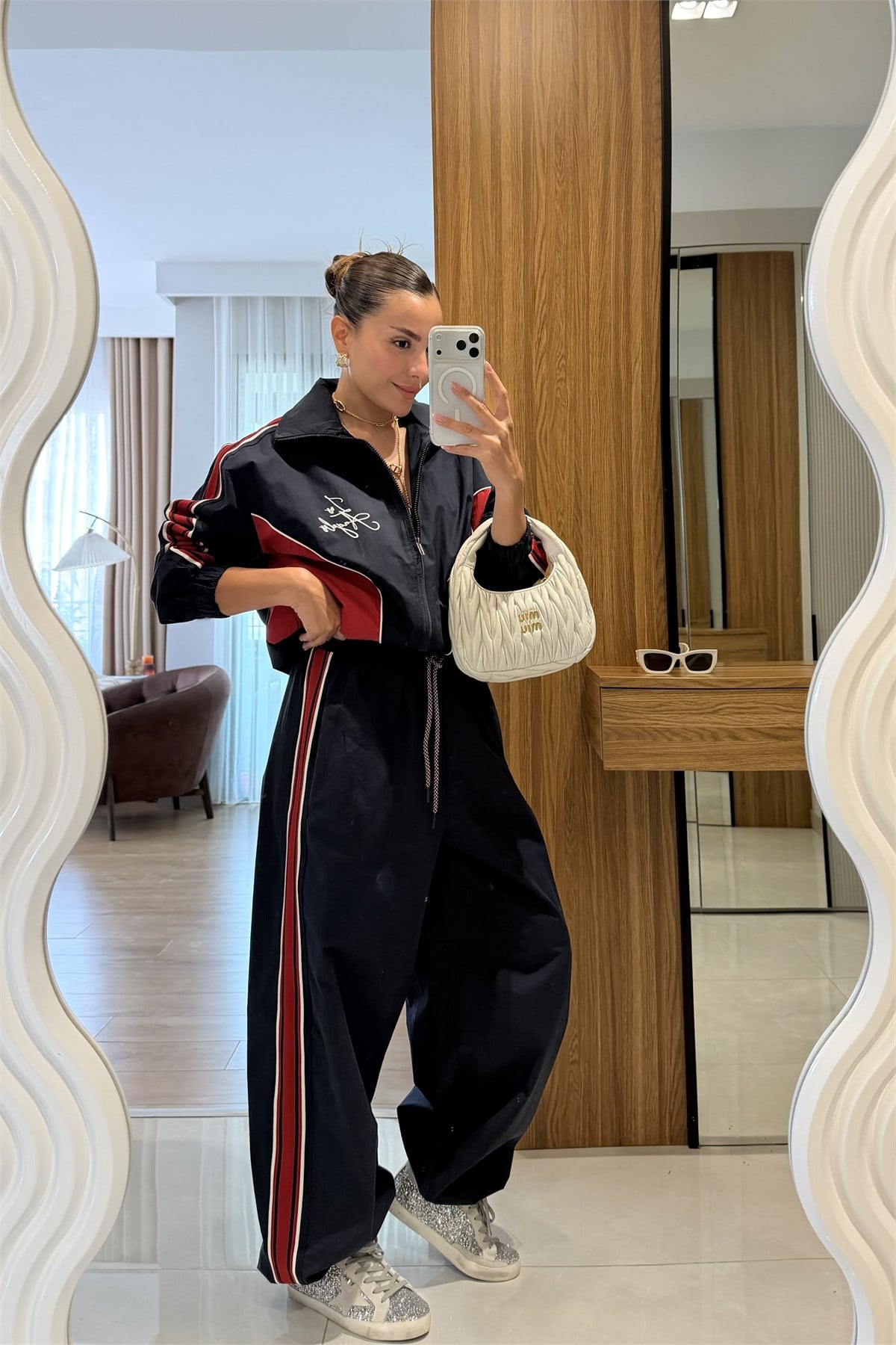 Los Angeles Şerit Detaylı Paraşüt Pantolon