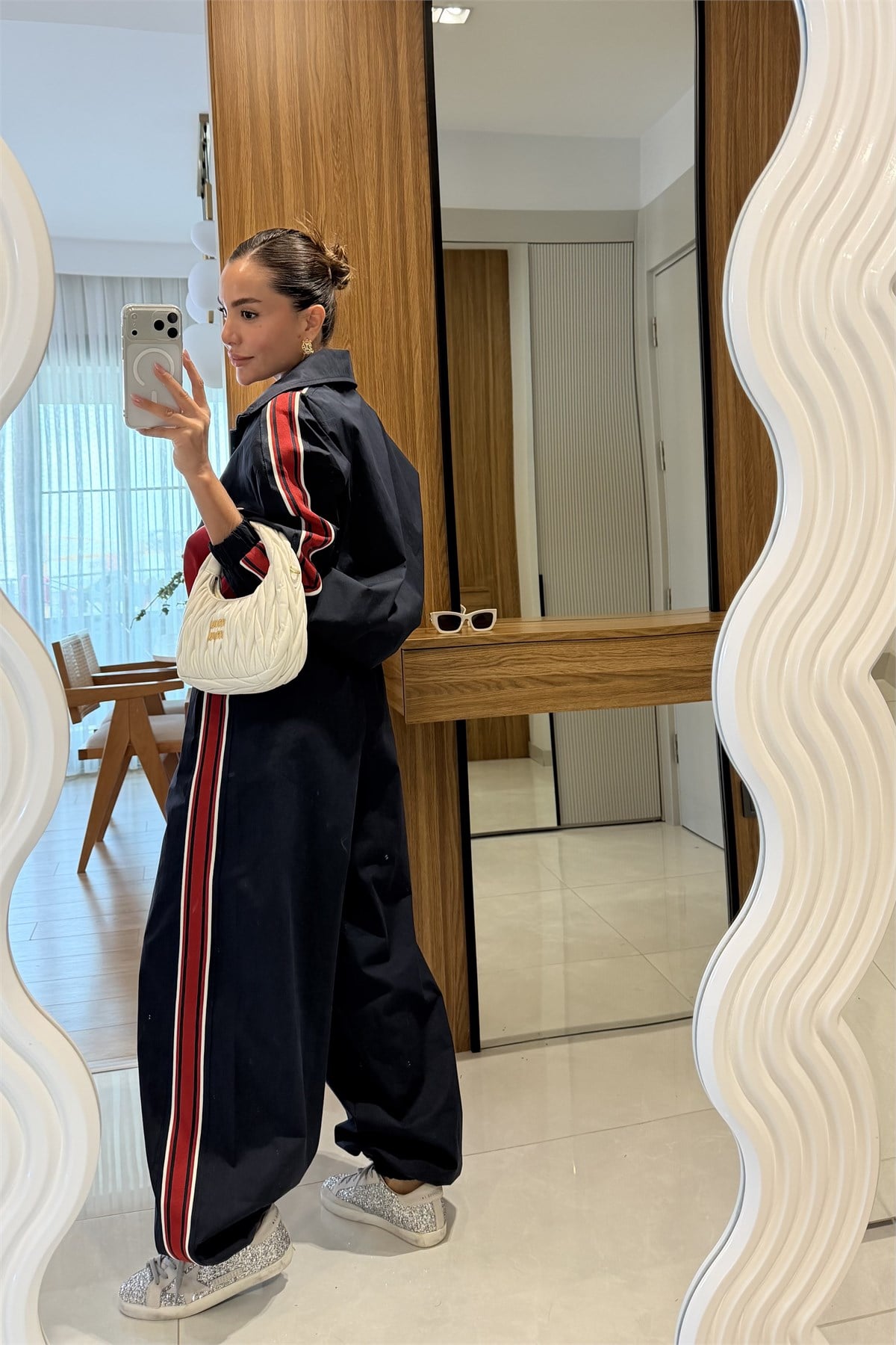Los Angeles Şerit Detaylı Paraşüt Pantolon