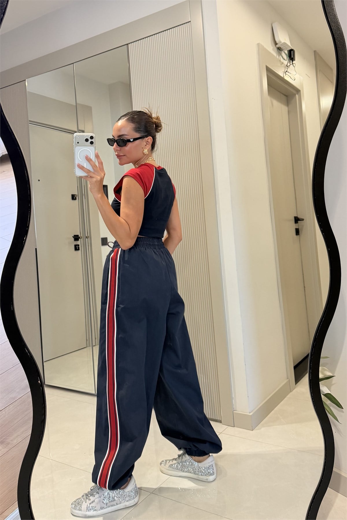 Los Angeles Şerit Detaylı Paraşüt Pantolon
