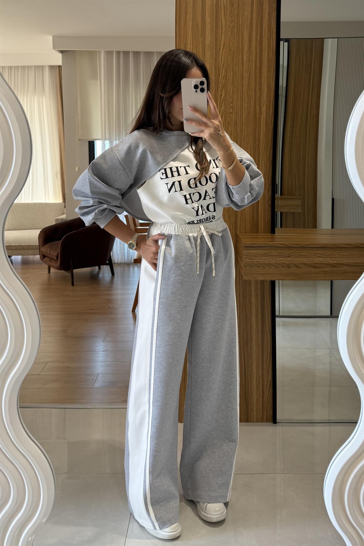 Los Angeles Yazılı Sweatshirt 