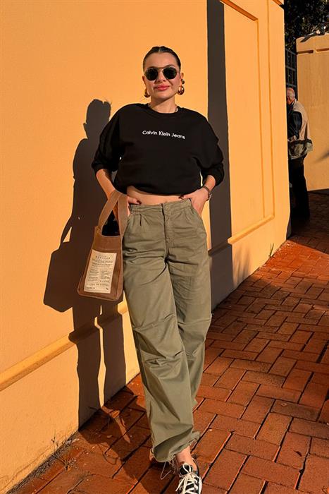 Lost askeri yeşil kargo pantolon