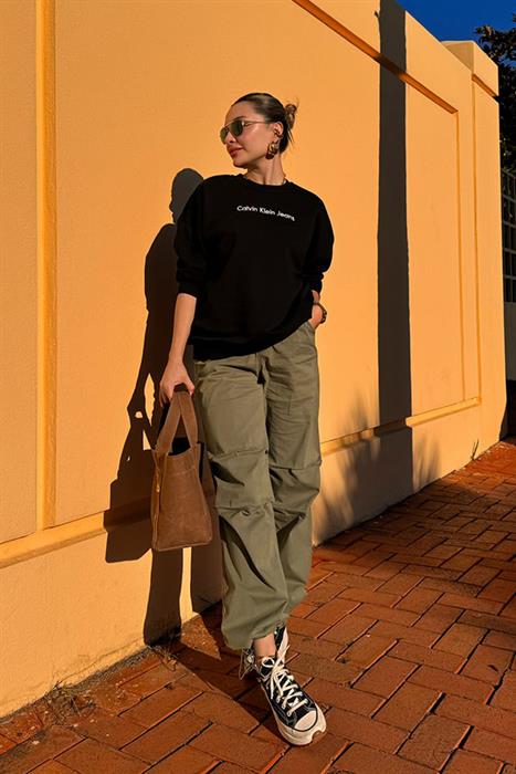 Lost askeri yeşil kargo pantolon