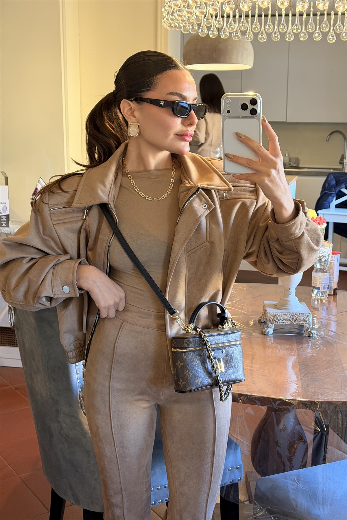 Lucca Camel Süet Ceket