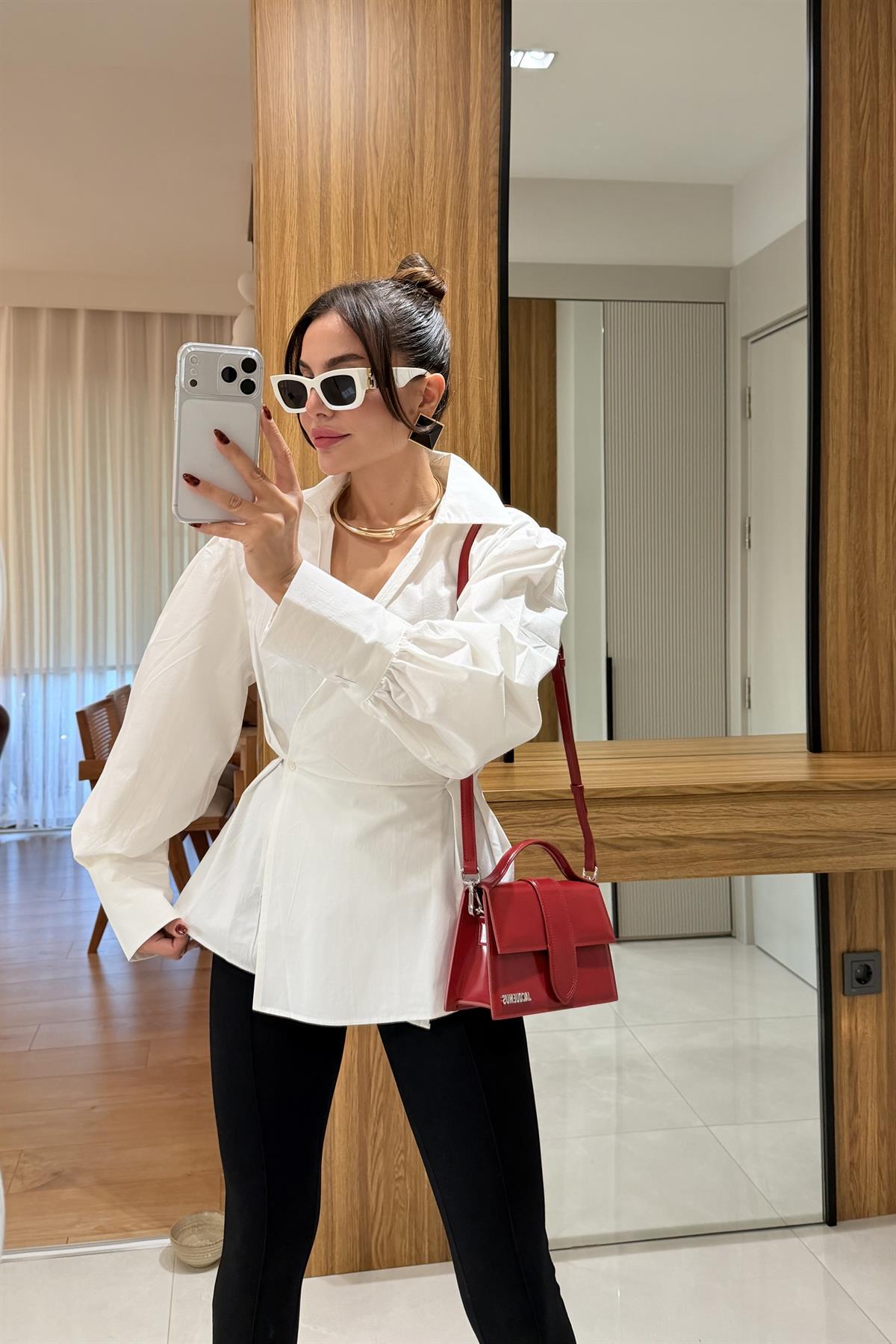 Luxic Beyaz Premium Poplin Gömlek