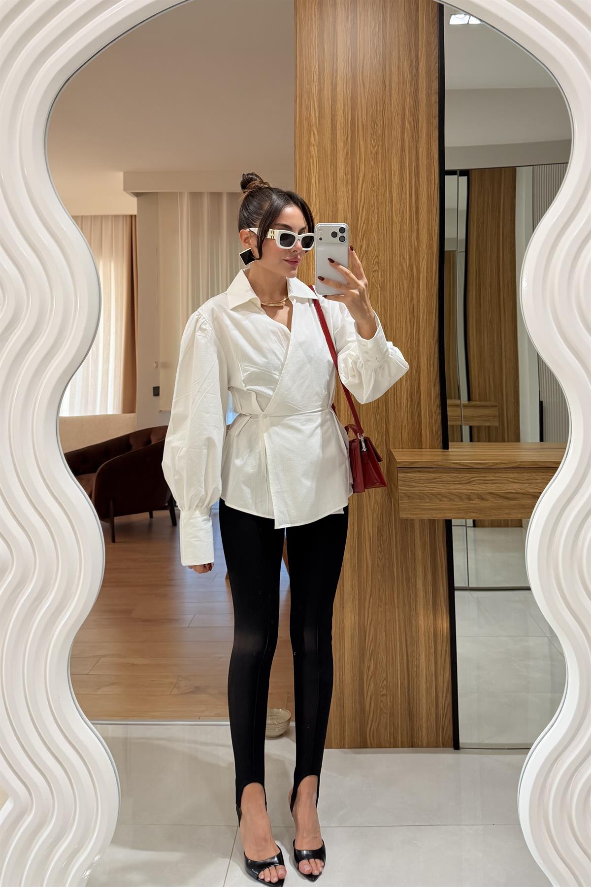 Luxic Beyaz Premium Poplin Gömlek