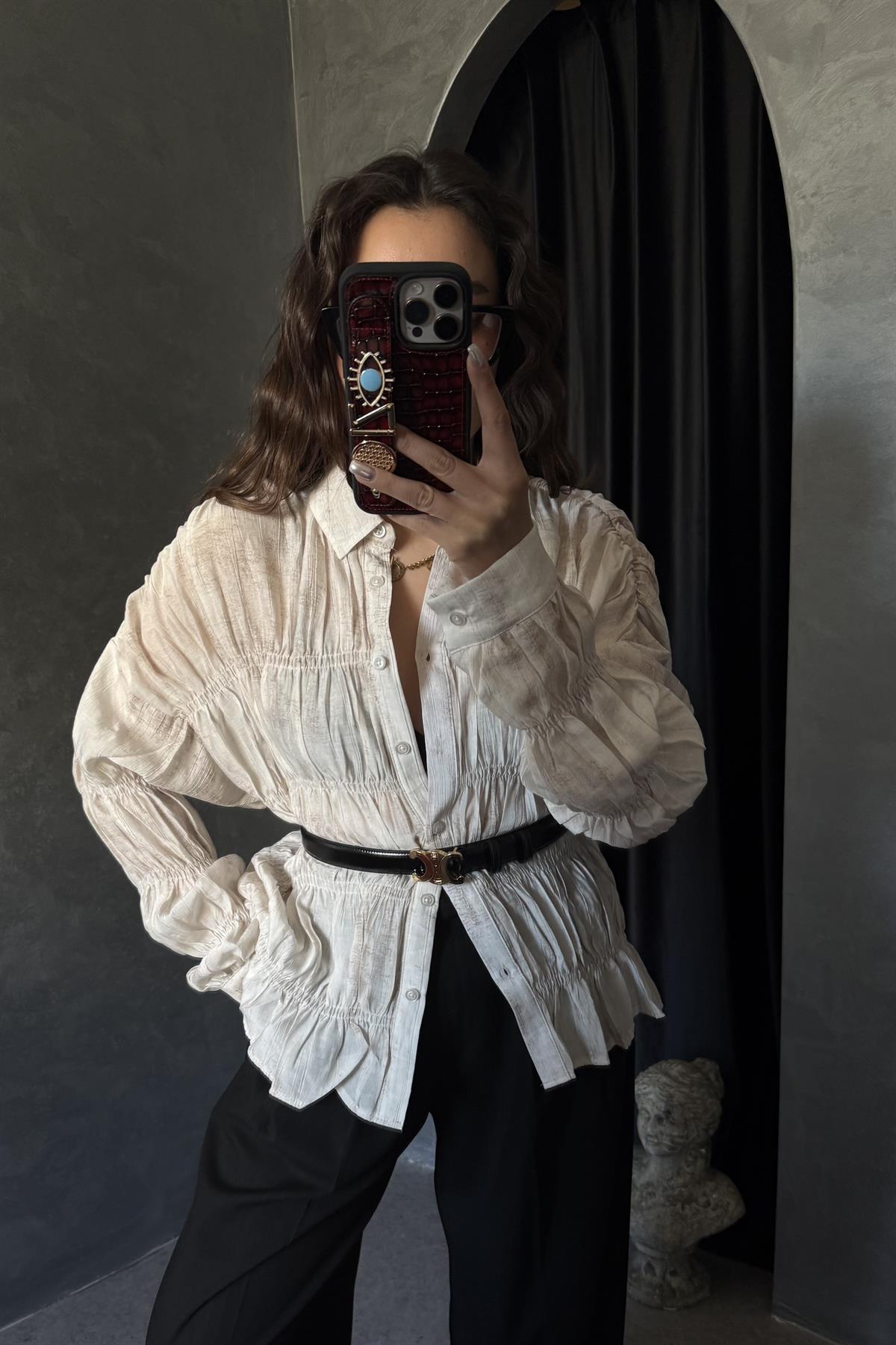 Macros Krem Gipeli Gömlek