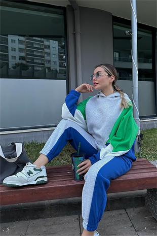 Mad girl zigzag üç renk eşofman takımı