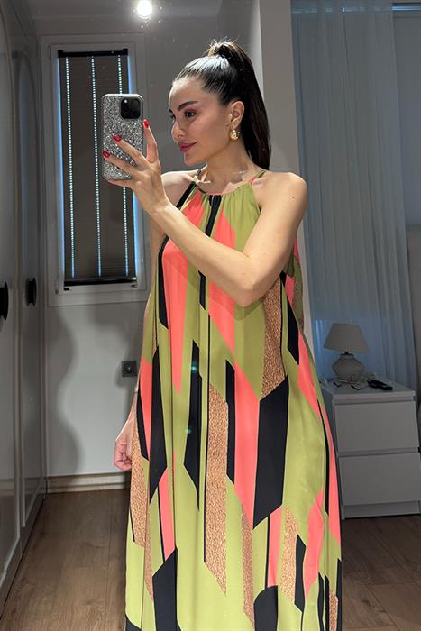 Manu Renk Geçişli Elbise