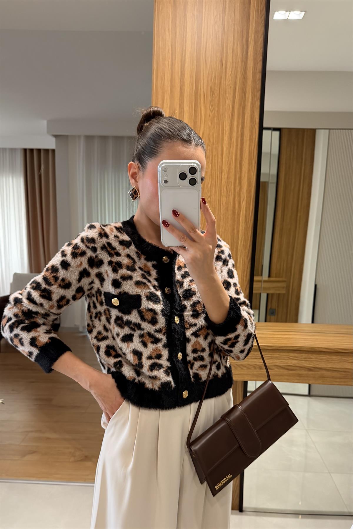 Marien Leopar Hırka 