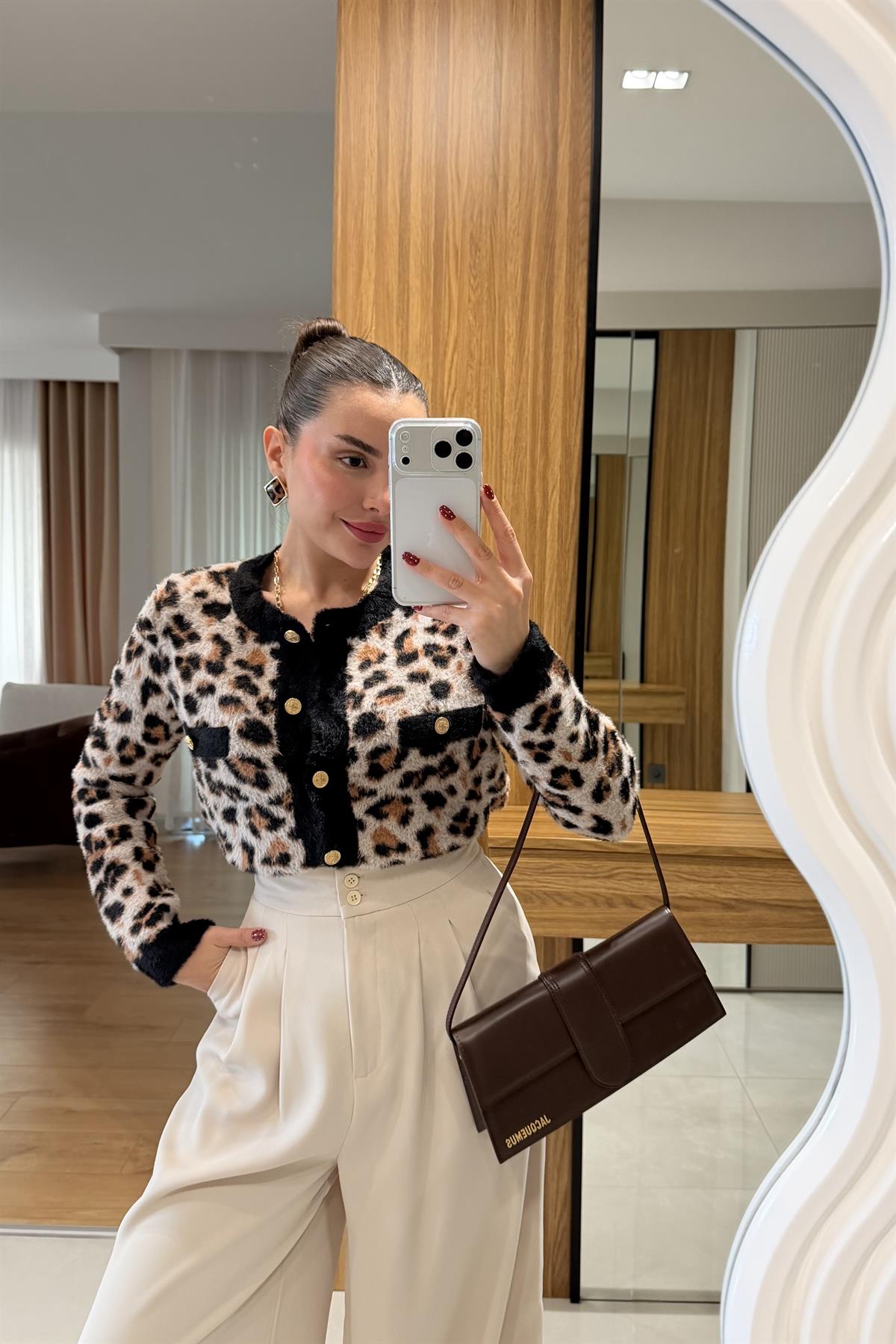 Marien Leopar Hırka 