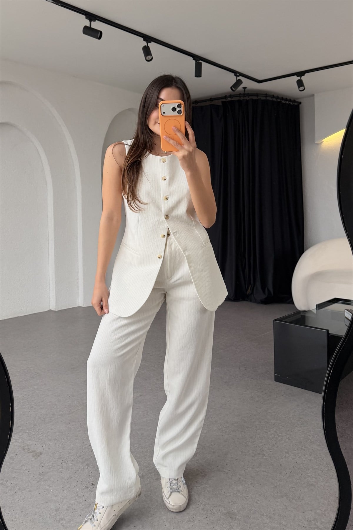 Marina Çizgili Premium Yelek