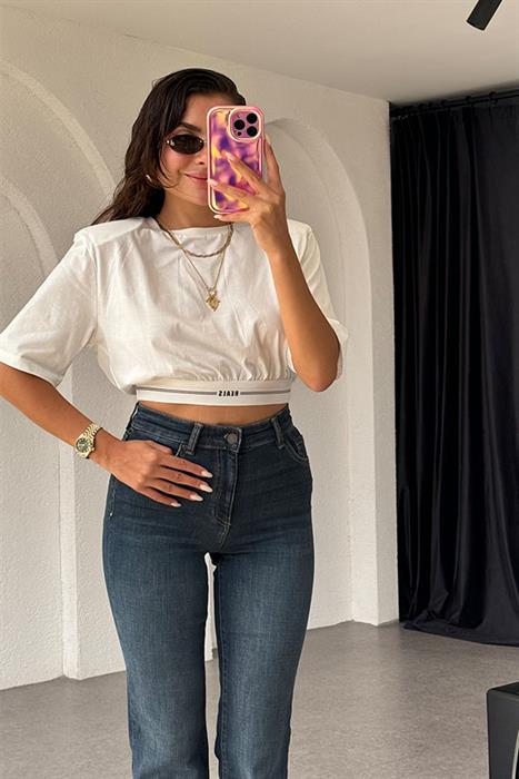 Marion Vatkalı Beyaz Tshirt