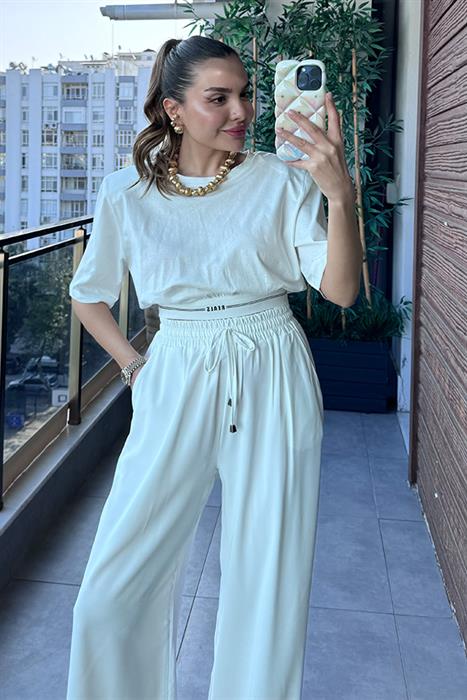 Marion Vatkalı Beyaz Tshirt