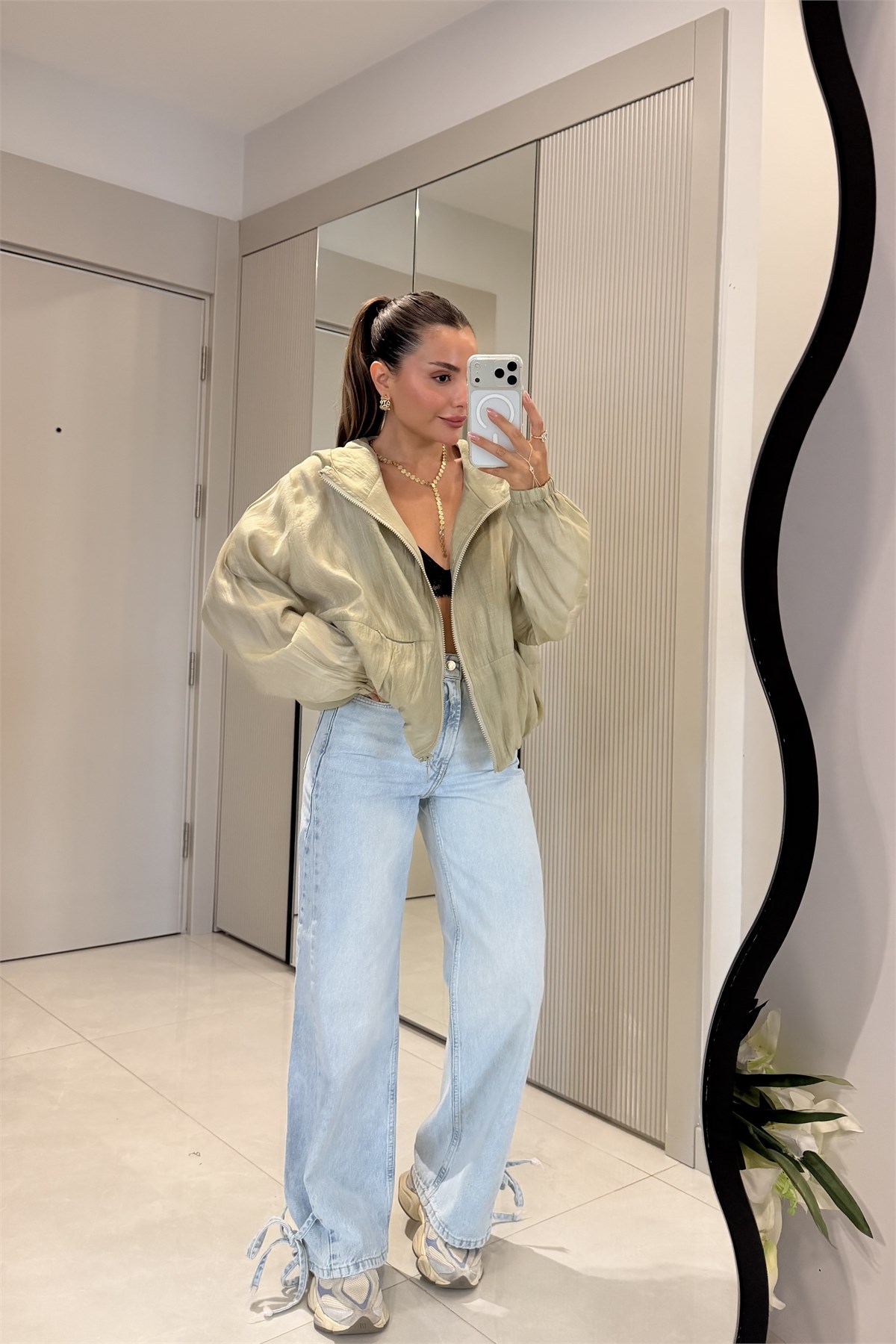 Marline Lightblue Paça Bağlamalı Jean