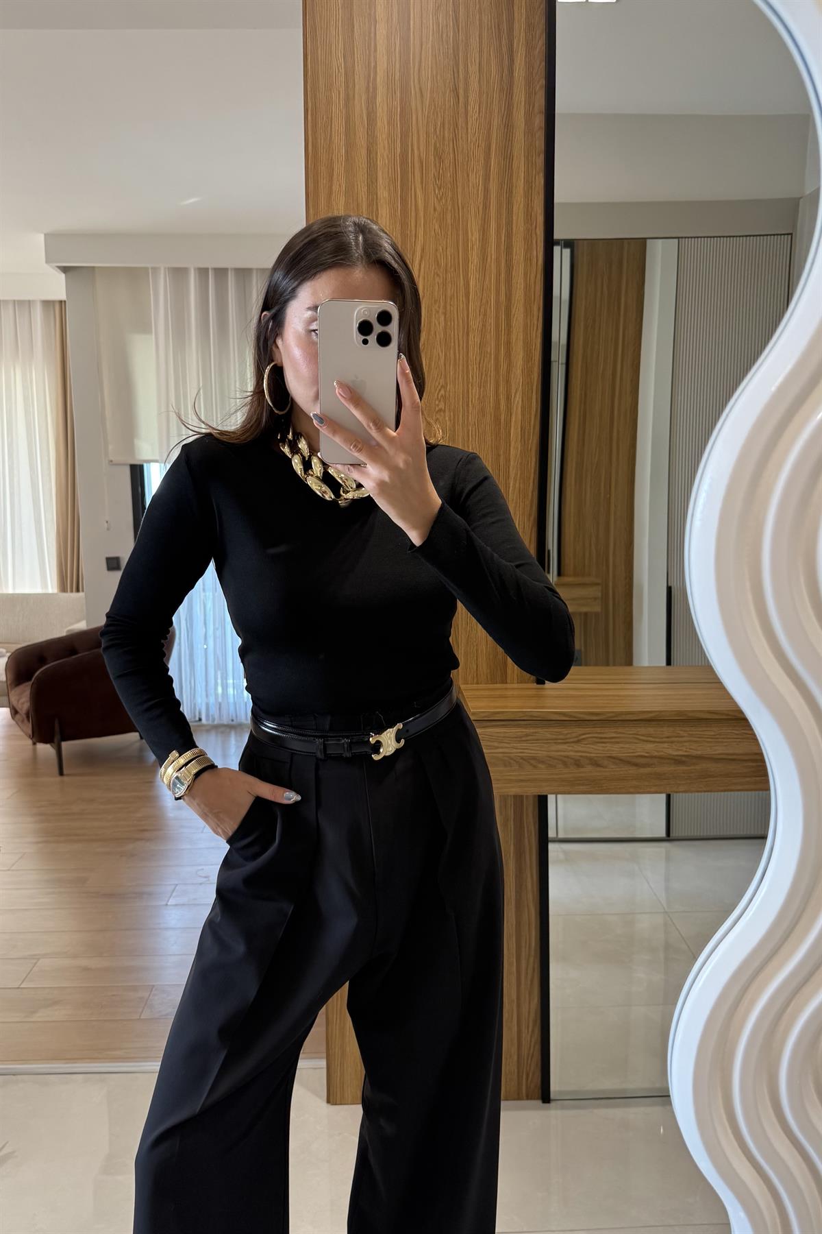 Martin Siyah Sonsuz Kumaş Basic Body 