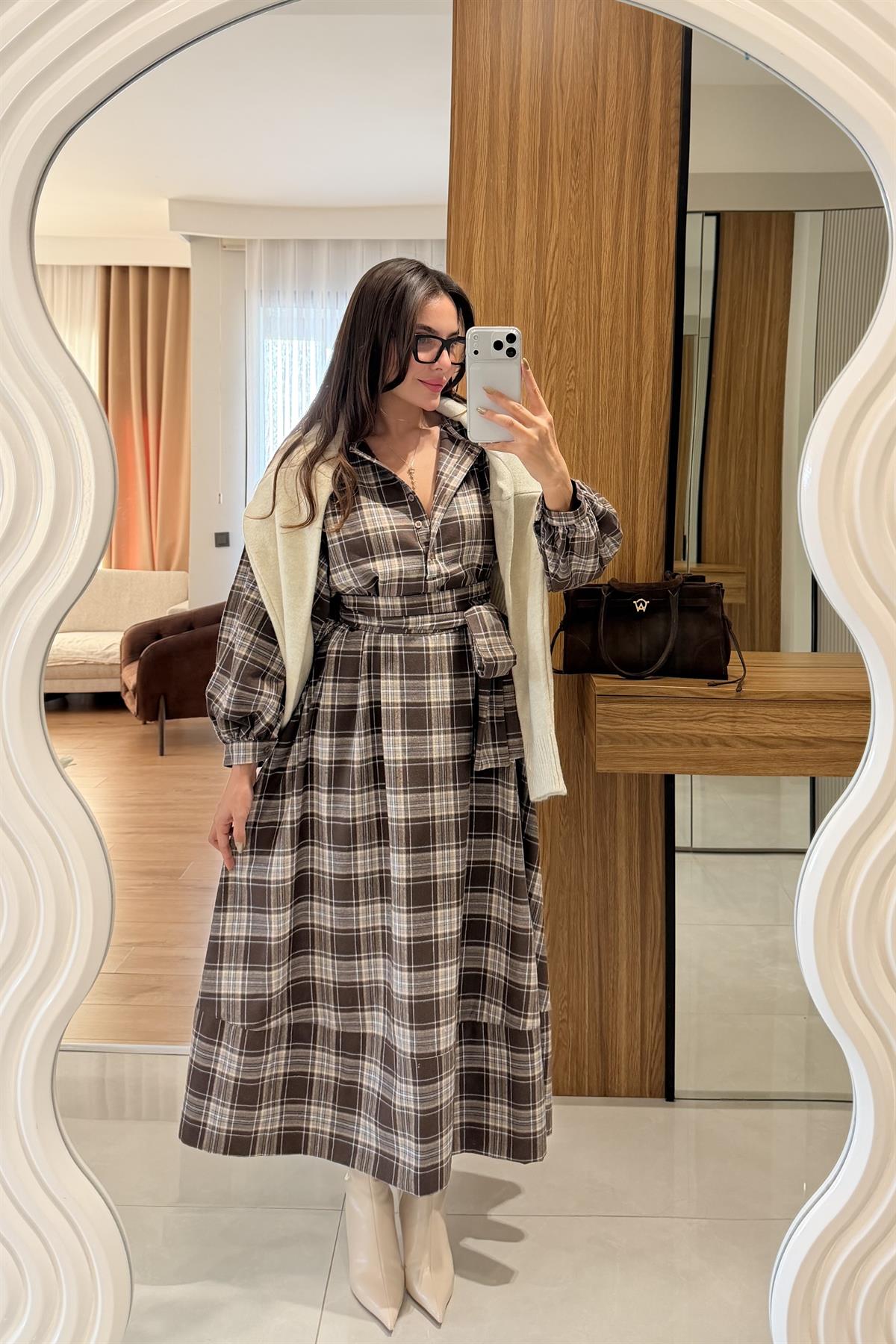 Maryo Krem Bisiklet Yaka Kazak 