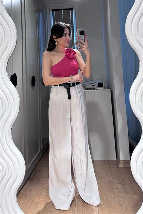 Melanie Tensel Palazzo Pantolon - Krem