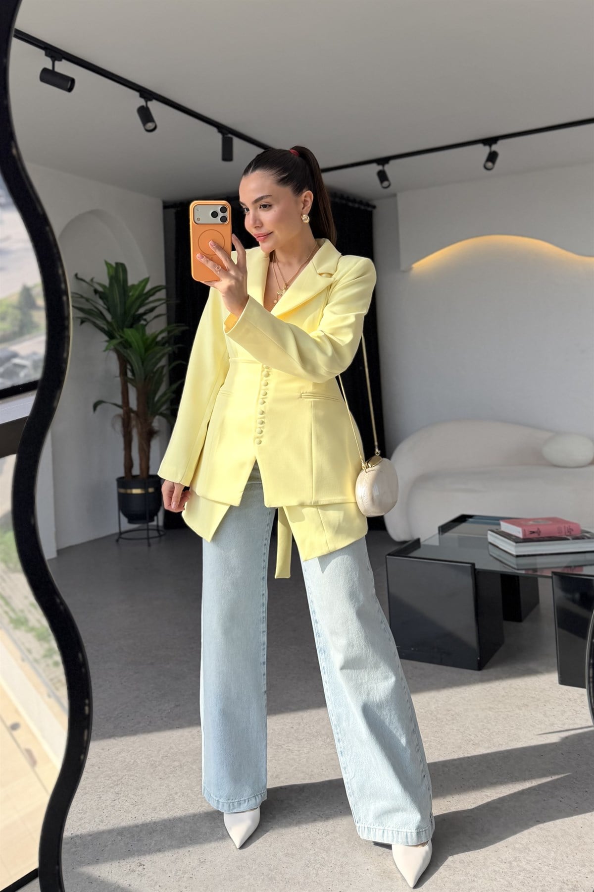 Mencia Lightblue Yüksek Bel Jean
