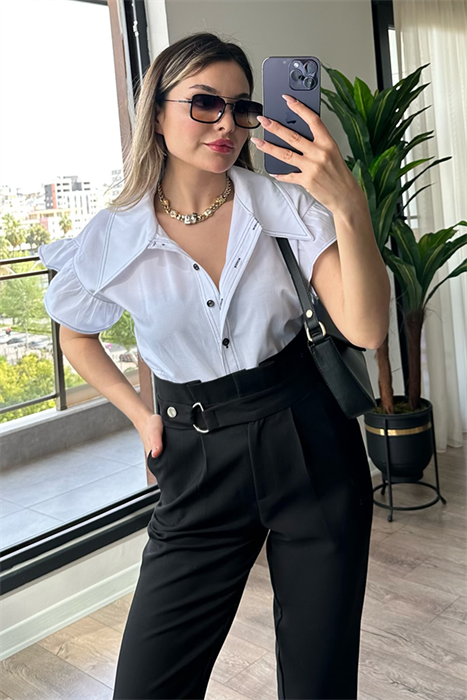 Middle beyaz tasarım gömlek