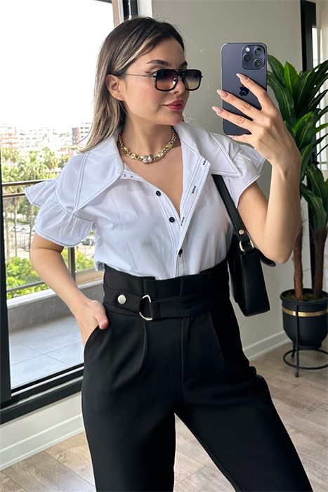 Middle beyaz tasarım gömlek