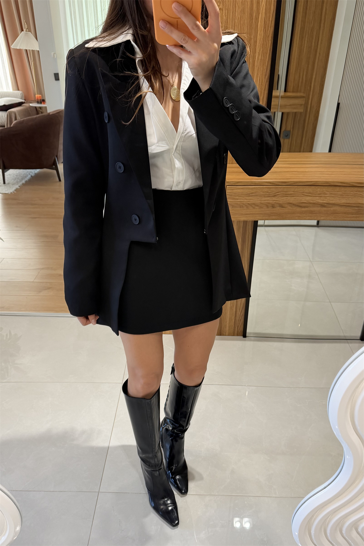 Miller Siyah Tasarım Blazer Ceket